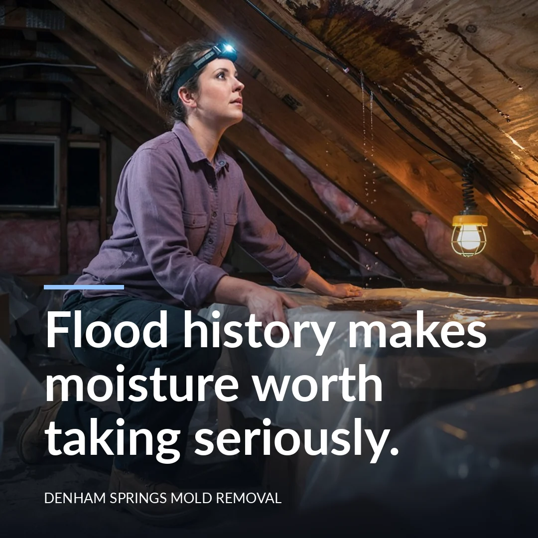 Flood history makes moisture worth taking seriously.