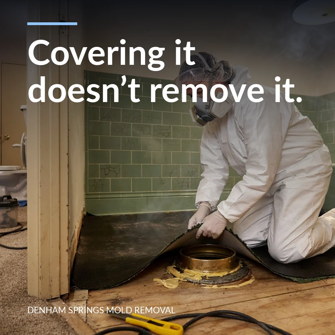 Covering it doesn’t remove it.
